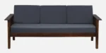 Halk Sheesham Wood 3 Seater Sofa In Grey Colour - Image 7