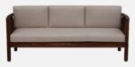 Aura Modern Wooden 3 Seater Sofa with Cushioned Seating - Image 3