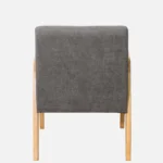 Verona Modern Upholstered Sheesham Wood Accent Chair for Living Room - Image 3
