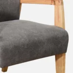 Verona Modern Upholstered Sheesham Wood Accent Chair for Living Room - Image 5