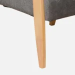Verona Modern Upholstered Sheesham Wood Accent Chair for Living Room - Image 7