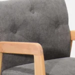 Verona Modern Upholstered Sheesham Wood Accent Chair for Living Room - Image 8