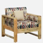 Nova Luxury Fabric Armchair with Comfortable Backrest and Wide Seating - Image 3
