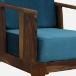 Aurelia Premium Fabric Upholstered 1 Seater Lounge Sofa for Modern Living Spaces - Image 3