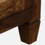 Timbelo Sheesham Wood Entertainment Unit with Rustic Brown Finish - Image 10