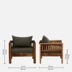 Kingsley Premium Upholstered Lounge Chair Sofa for Home and Office Use - Image 5