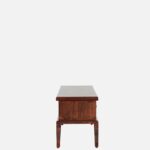 Mudrika Sheesham Wood TV Cabinet with Hand Carved Details in Raw Brown - Image 2