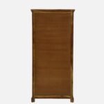 Mudrika Sheesham Wood Bookshelf with Hand Carved Panel Sides in Raw Brown - Image 2