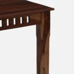 Eenvira Solid Wood Dining Table with Natural Flow Finish - Image 8