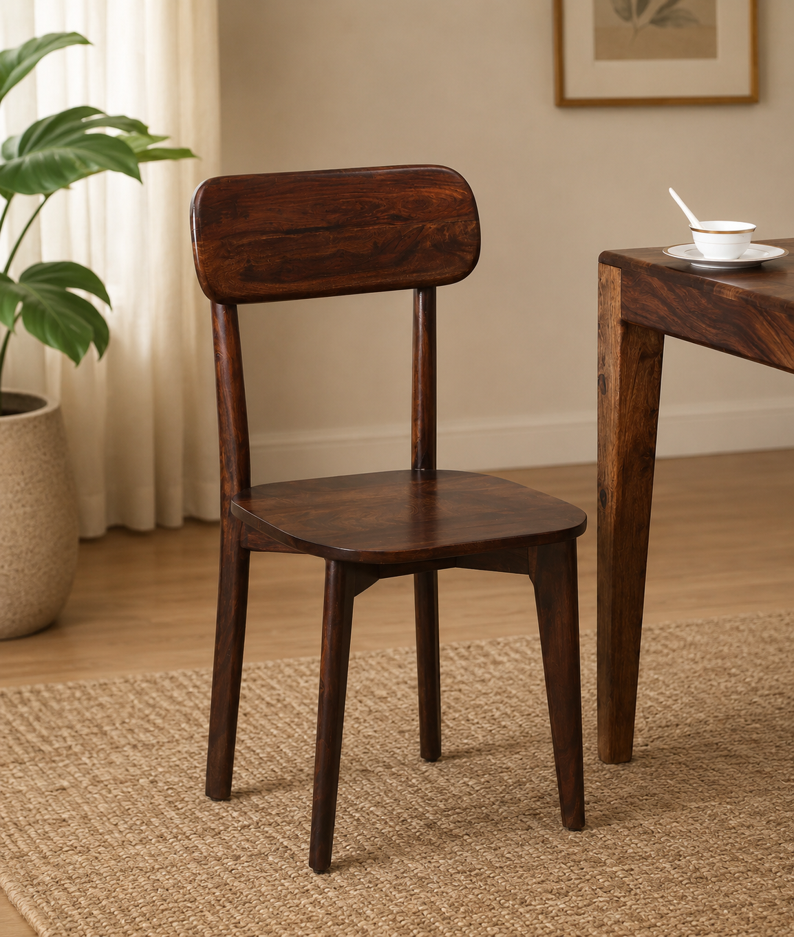 Classicwood-1-26.png Nain Sheesham Wood Dining Chairs In Provincial Teak Finish (SET OF 2) - Image 1