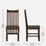 Dspen Handcrafted Sheesham Wood Chair (SET OF 2) - Image 3