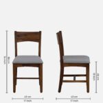 Fstario Classic Sheesham Wood 8 Seater Dining Table with Bench & Chairs - Image 8