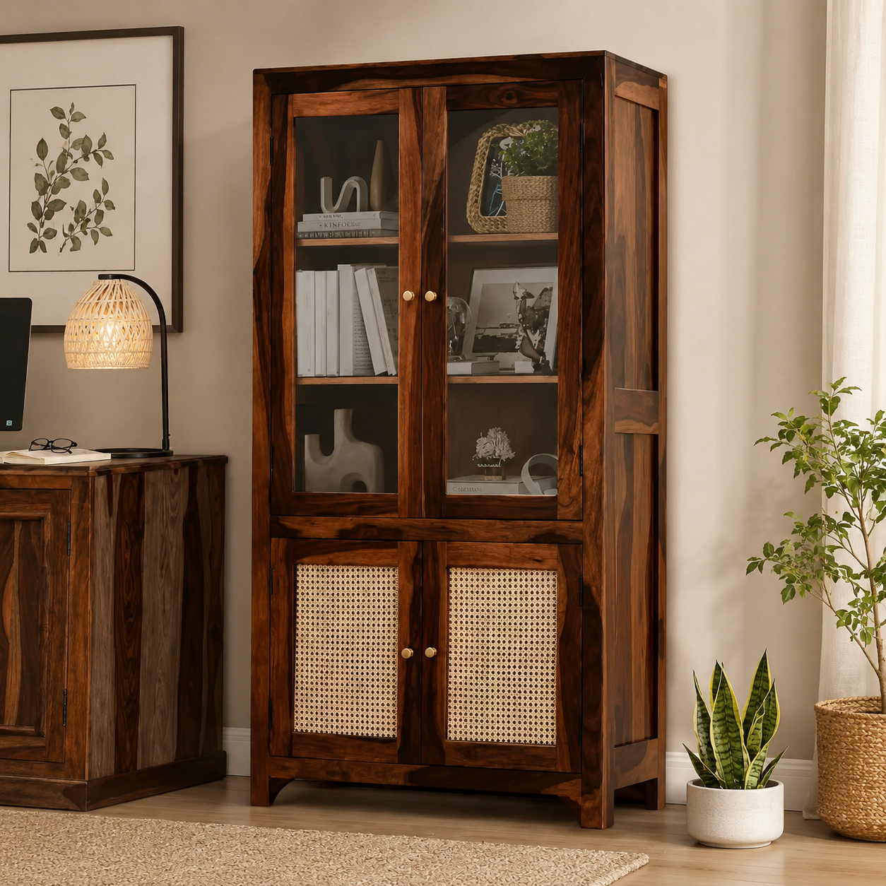 Arlo-Sheesham-Wood-Bookshelf-classicwood-1.png Arlo Sheesham Wood Bookshelf - Image 1