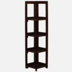 Sunora Engineered Wood Bookshelf with Gold Trim Legs in Desert Sand White - Image 4