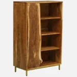 Itihas Solid Sheesham Wood Bookshelf with Straight Legs in Honey Oak Finish - Image 4