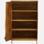 Itihas Solid Sheesham Wood Bookshelf with Straight Legs in Honey Oak Finish - Image 5