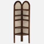 Dharitri Solid Sheesham Wood Bookshelf in Natural Oak Finish - Image 2