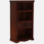 Pancham Solid Sheesham Wood Bookshelf in Honey Natural Finish - Image 2