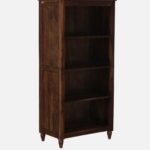 Vistar Solid Sheesham Wood Bookshelf in Antique Teak Finish - Image 4
