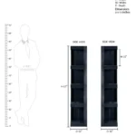 Ekon Sheesham Wood Bookshelf - Image 3