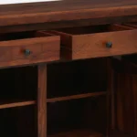 Devansh Sheesham Wood Cabinet With Double Door Storage - Image 3