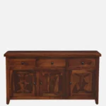 Devansh Sheesham Wood Cabinet With Double Door Storage - Image 4