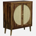 Vivaan Sheesham Wood Organizer Cabinet In Provincial Teak Finish - Image 4