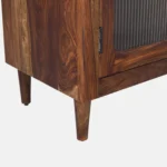 Avni Solid Sheesham Wood Utility Cabinet In Natural Finish - Image 8