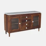 Avni Solid Sheesham Wood Utility Cabinet In Natural Finish - Image 13