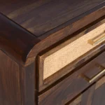 Yuvan Sheesham Wood Storage And Display Cabinet In Teak Finish - Image 4