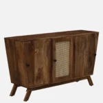 Prisha Sheesham Wood Multipurpose Storage Cabinet In Honey Finish - Image 4