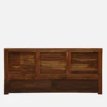 Kastor Mango Wood Queen Size Hydraulic Storage Bed in Dark Walnut Finish - Image 5