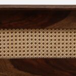 Erwyn Acacia Wood Queen Size Bed Without Storage in Warm Natural Finish - Image 6