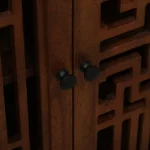 Anay Solid Sheesham Wood Utility Storage Cabinet in Provincial Teak Finish - Image 6