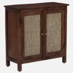 Elara Sheesham Wood Storage Cabinet in Walnut Finish - Image 4