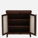 Elara Sheesham Wood Storage Cabinet in Walnut Finish - Image 7