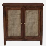 Elara Sheesham Wood Storage Cabinet in Walnut Finish - Image 9
