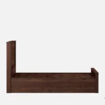 Jorwin Sheesham Solid Wood Queen Size Hydraulic Storage Bed in Light Oak Finish - Image 3