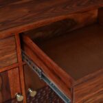 Aspen Sheesham Wood Utility Cabinet in Teak Finish - Image 10