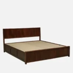 Aldwin Sheesham Solid Wood Queen Size Bed With Box Storage in Natural Teak Finish - Image 6