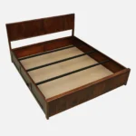 Aldwin Sheesham Solid Wood Queen Size Bed With Box Storage in Natural Teak Finish - Image 8