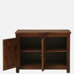 Valencia Solid Wood Storage Cabinet in Walnut Finish - Image 5