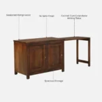 Valencia Solid Wood Storage Cabinet in Walnut Finish - Image 10