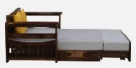 Riviera Premium Wooden Sofa Cum Bed With Plush Cushions - Image 3