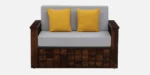Riviera Premium Wooden Sofa Cum Bed With Plush Cushions - Image 11