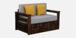 Riviera Premium Wooden Sofa Cum Bed With Plush Cushions - Image 13
