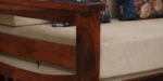 Tuscany Sheesham Wood Sofa Cum Bed In Walnut Finish - Image 2