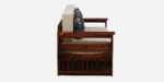 Tuscany Sheesham Wood Sofa Cum Bed In Walnut Finish - Image 9