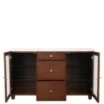 Solid Sheesham Wood Crockery Cabinet - Image 6