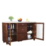Solid Sheesham Wood Crockery Cabinet - Image 7